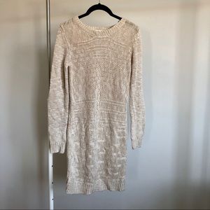 Oatmeal Longsleeve Bodycon Sweater Dress